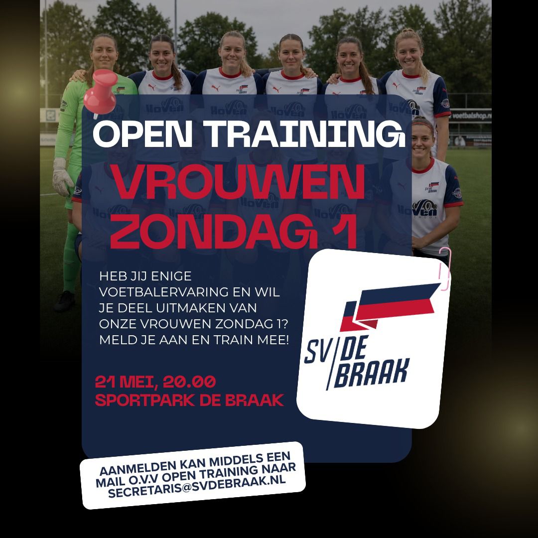 Open training vrouwen zondag 1